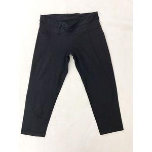 Lululemon Black Crop Criss Cross Tights